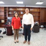 EL PRESIDENTE DEL COLEGIO DE NOTARIOS, LIC. GERARDO LOPEZCONDE LASTRA, SOSTIENE REUNIÓN DE TRABAJO CON LA SUBSECRETARIA DE FINANZAS, LIC. GUADALUPE TAMAYO, SOBRE LA OPERACIÓN DEL SISTEMA SICATTAB