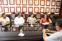 11 – REUNIÓN CON LA PRESIDENTA MUNICIPAL DE CUNDUACÁN, LIC. MARÍA DE LA CRUZ LÓPEZ, JUNTO CON NOTARIOS DE CUNDUACÁN