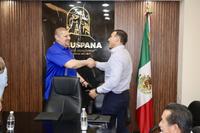 19 – FIRMA DE CONVENIO CON EL PRESIDENTE MUNICIPAL DE MACUSPANA, LIC. GASPAR DÍAZ FALCÓN