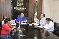 9 – FIRMA DE CONVENIO CON EL PRESIDENTE MUNICIPAL DE MACUSPANA, LIC. GASPAR DÍAZ FALCÓN